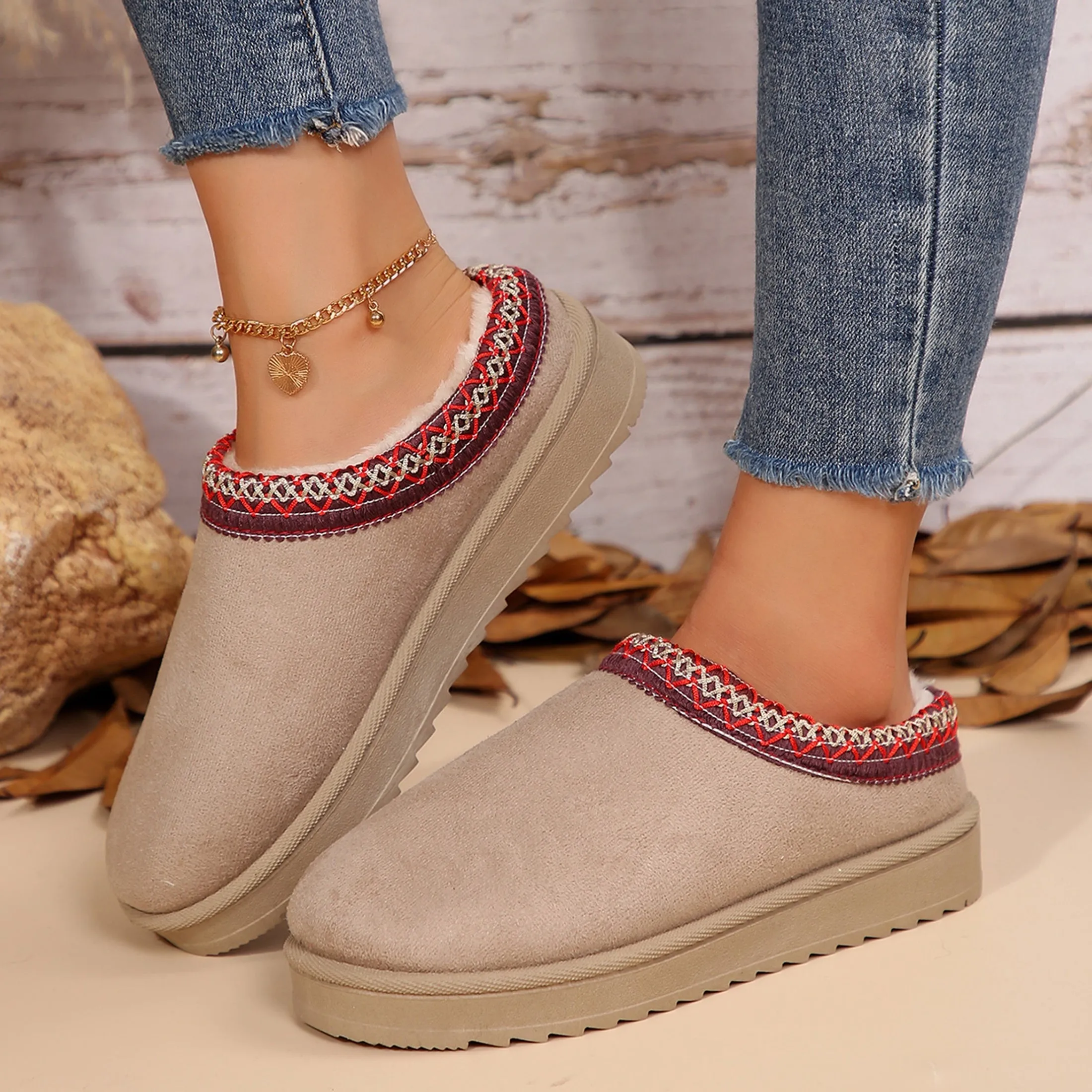 Mini Boots Braid Slippers
