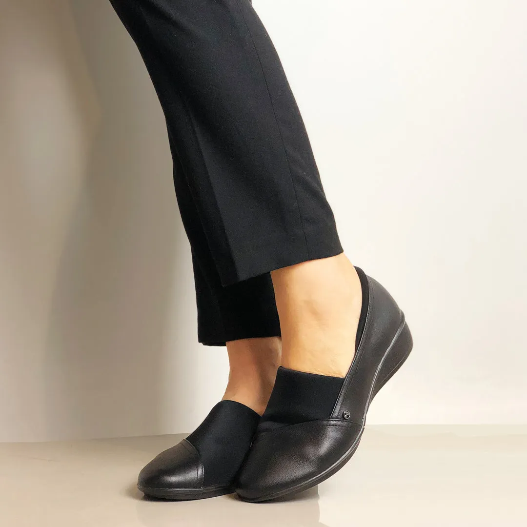 NAPLES - BLACK FRENCH LEATHER