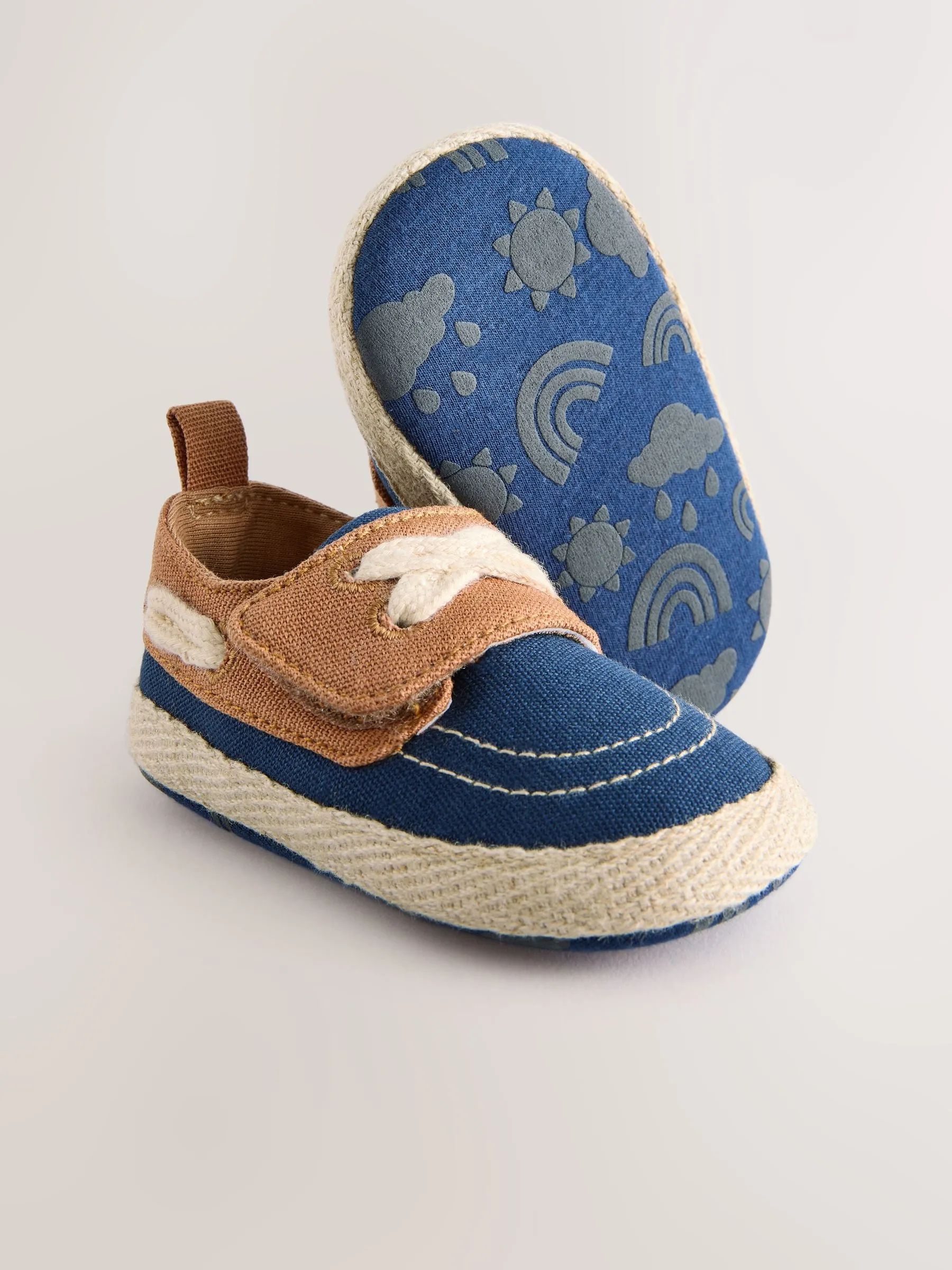 Navy Baby Boat Loafer Shoes (0-24mths)