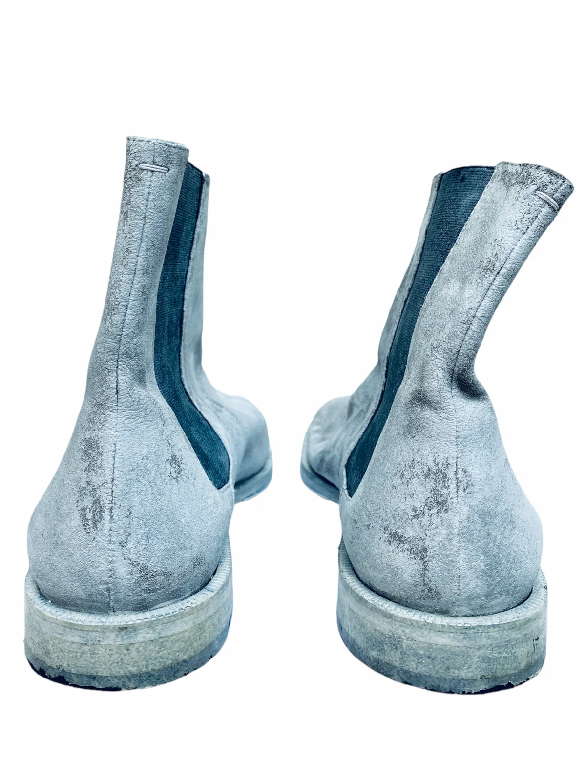 Painted Chelsea Tabi Boots White