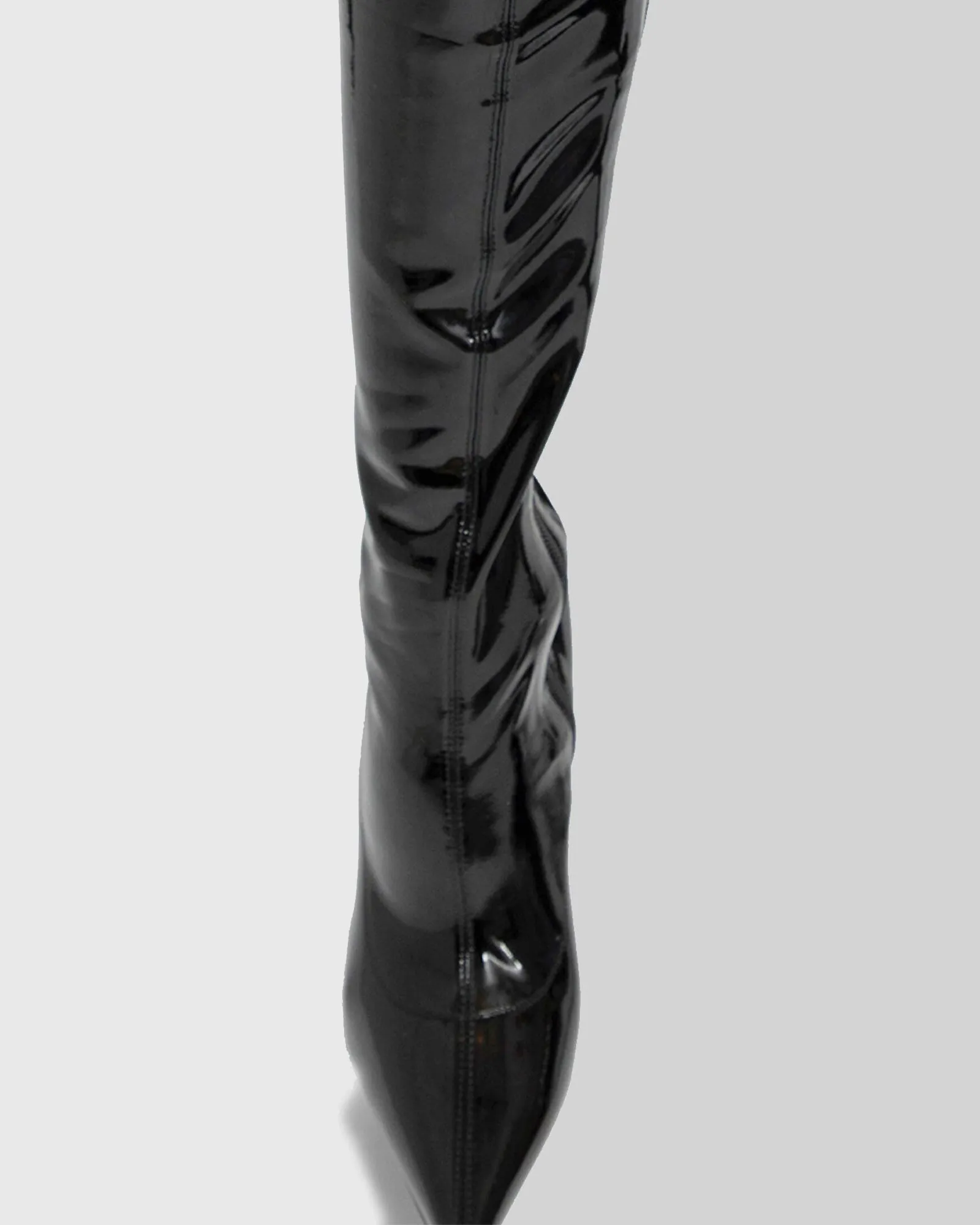 Simona Leather Platform Over The Knee Boots