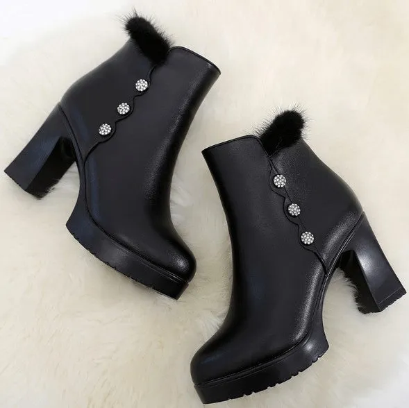 Small Size Platform High Heel Boots AP201