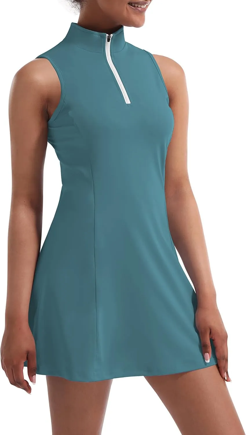 Tennis Dress for Women, Tennis Golf Dresses with Built in Shorts and Pockets for Sleeveless Workout Athletic Dresses