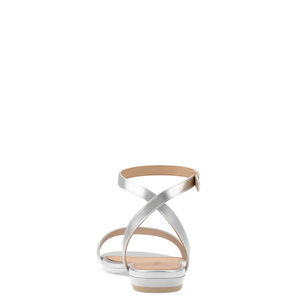 The Brenna - Matte Silver Flat