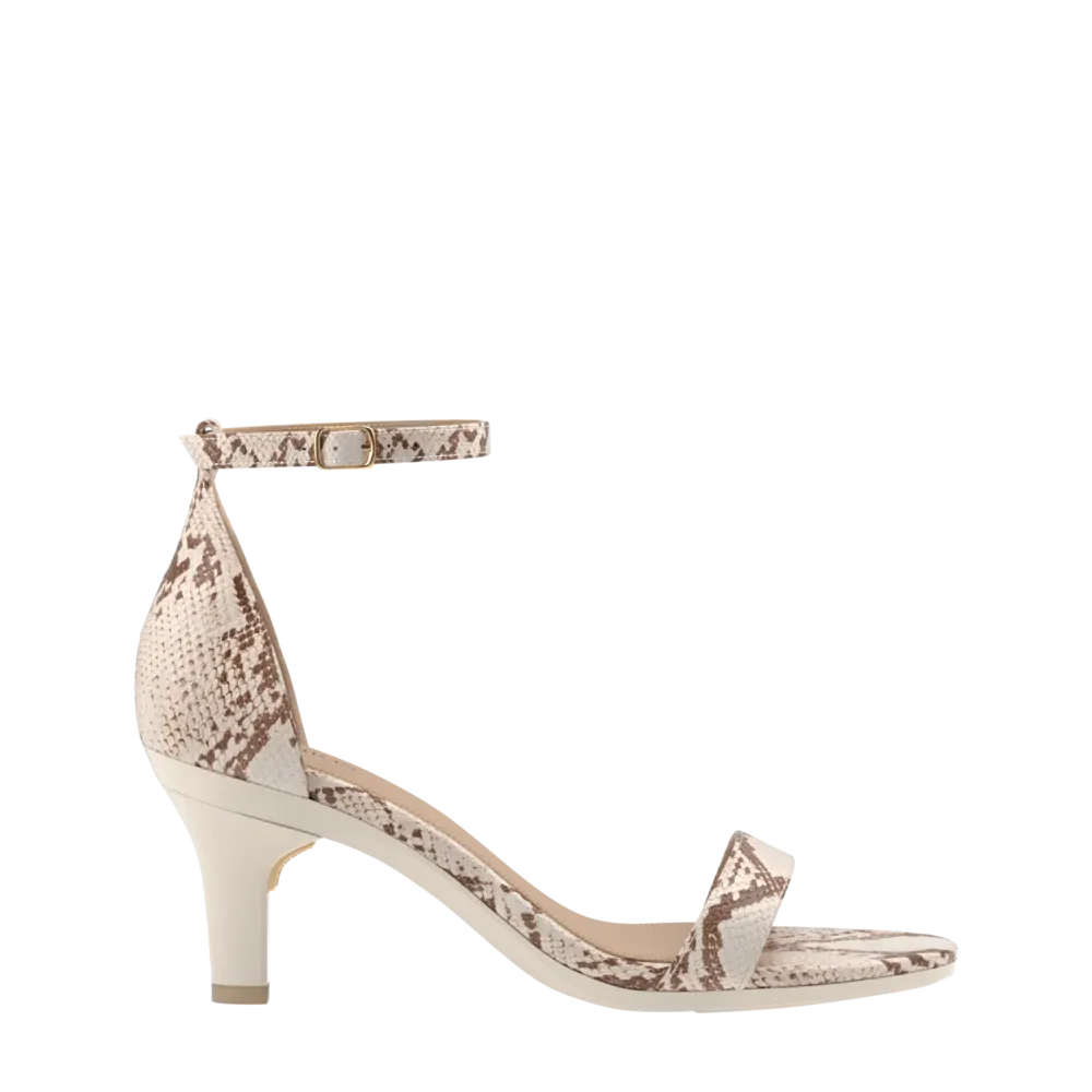 The Pashionista - Ivory Snakeskin 3 Stiletto