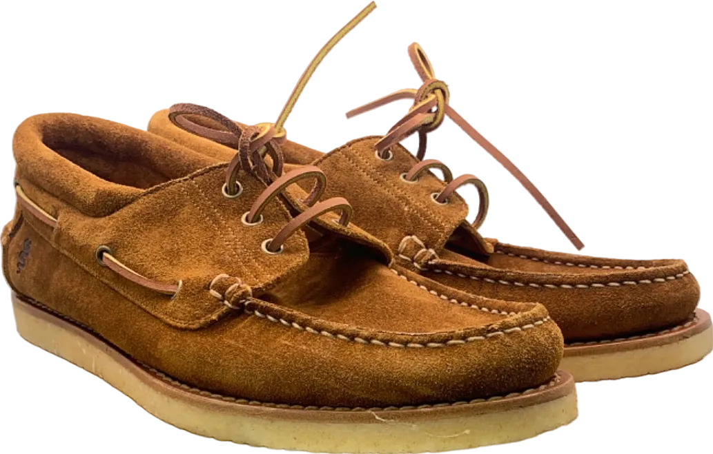 Velasca Milano x Alfa Romeo Tan Suede Boat Shoes  UK 9.5/10