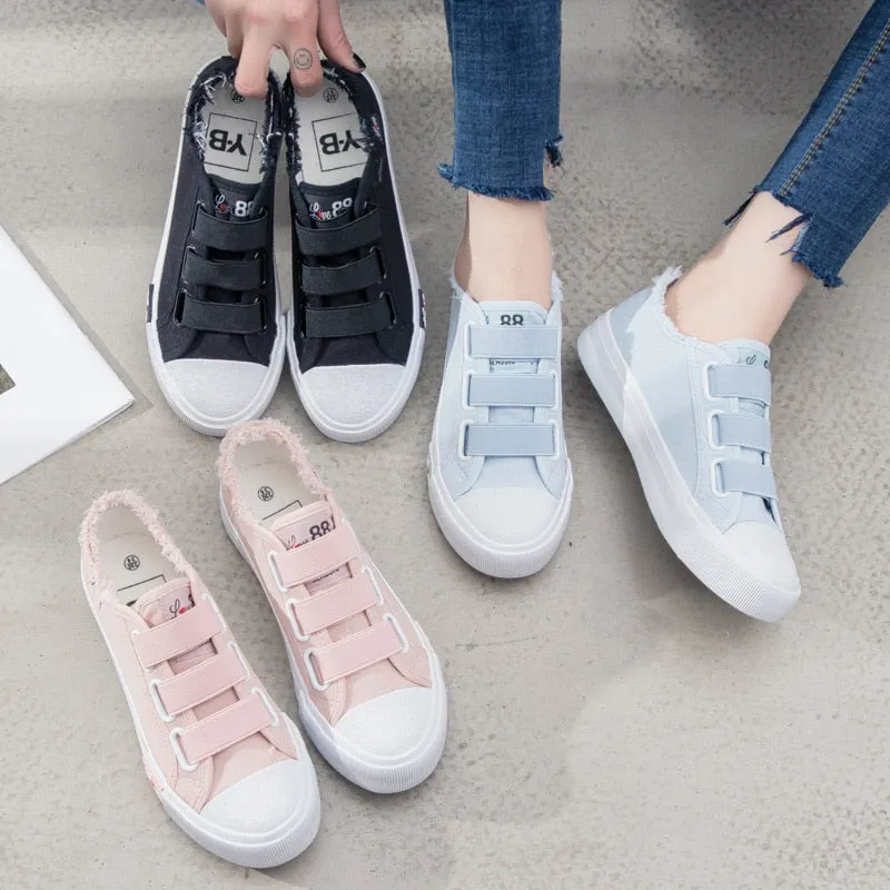 Women fashion Solid Superstar Loop Canvas