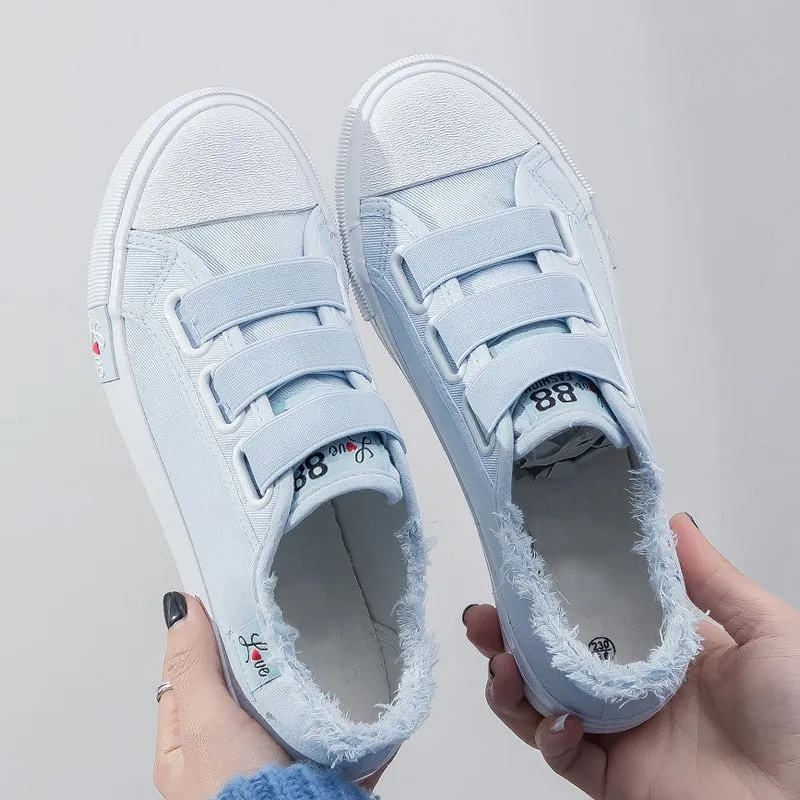 Women fashion Solid Superstar Loop Canvas