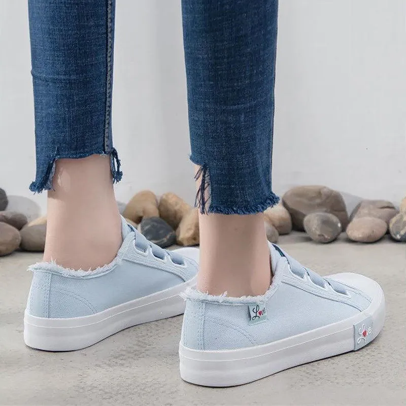 Women fashion Solid Superstar Loop Canvas